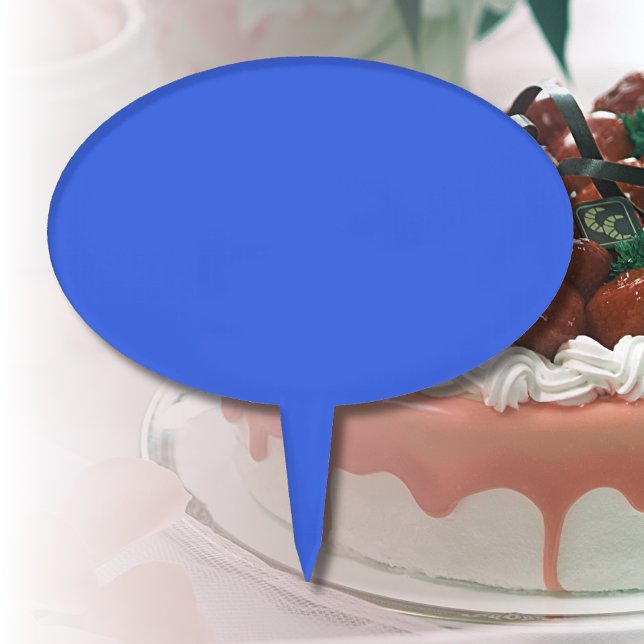 Royal Blue Solid Color | Classic | Elegant Cake Topper (Creator Uploaded)