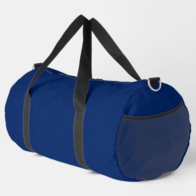 Royal Blue Solid Color Duffle Bag (Right Corner)