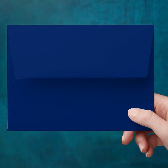 Royal Blue Solid Color Envelope (Hand)