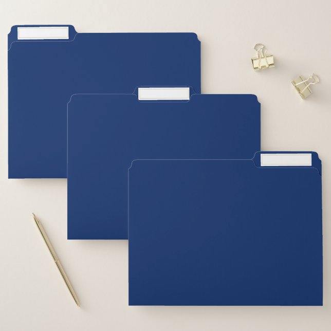 Royal Blue Solid Color File Folder (Set)