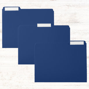 Royal Blue Solid Color File Folder