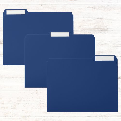 Royal Blue Solid Color File Folder