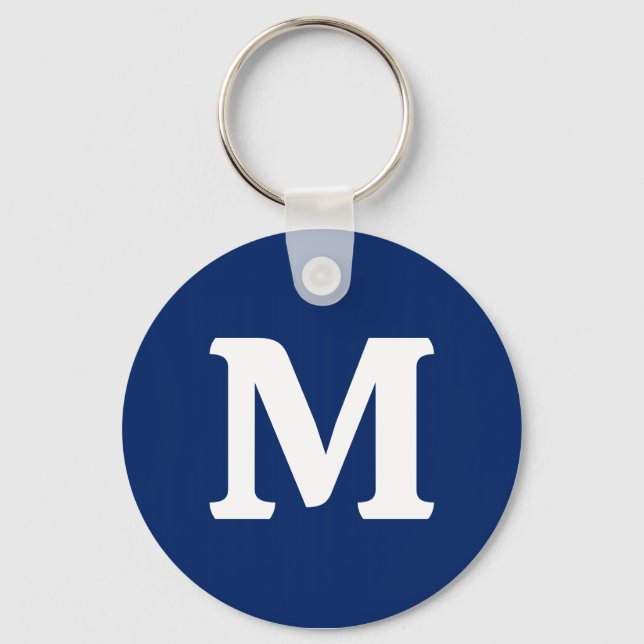 Royal Blue Solid Color Keychain (Front)