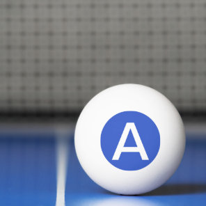 Royal Blue Solid Color Ping Pong Ball