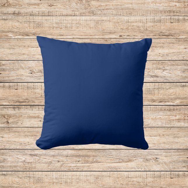 Royal Blue Solid Color Throw Pillow (Creator Uploaded)