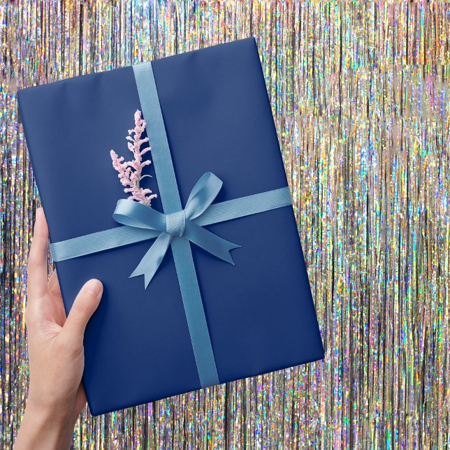 Royal Blue Solid Color Wrapping Paper (Creator Uploaded)