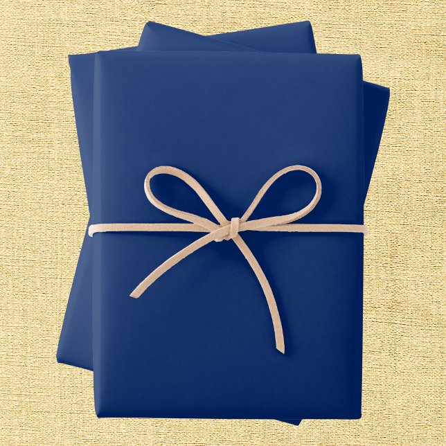 Royal Blue Solid Color Wrapping Paper Sheets (Creator Uploaded)