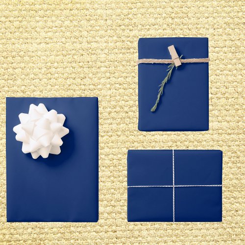 Royal Blue Solid Color Wrapping Paper Sheets