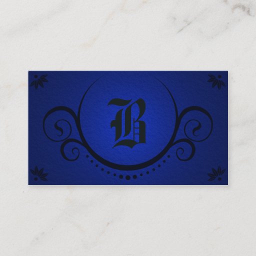 Customizable royal blue sophistications business card templates