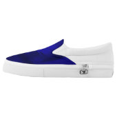 Royal Blue Stylish Women's Slip On Tennis Shoes (Left Shoe Outside)