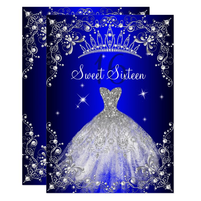 royal blue sweet sixteen dresses