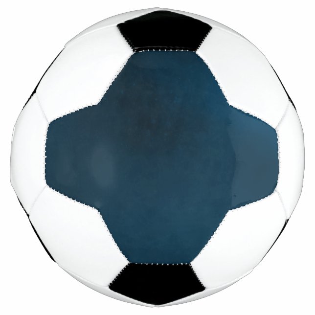 Royal Blue Theme Pattern Design Soccer Ball (Front)