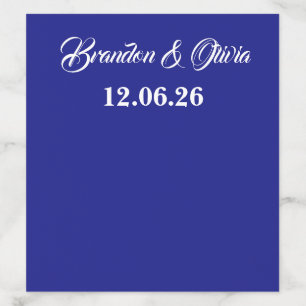 Royal Blue Wedding Envelope Liner