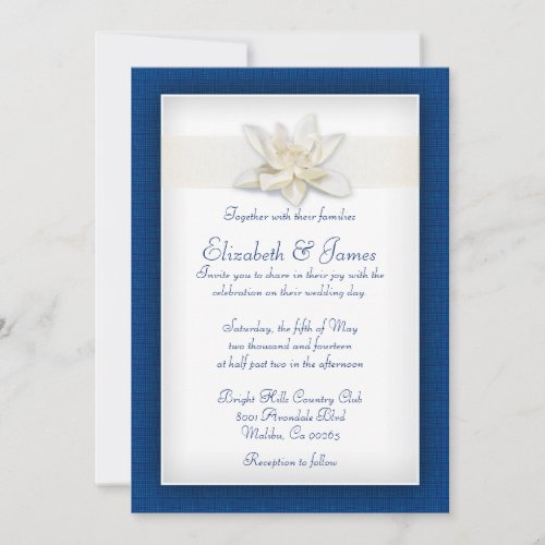 Royal Blue Wedding Invitations
