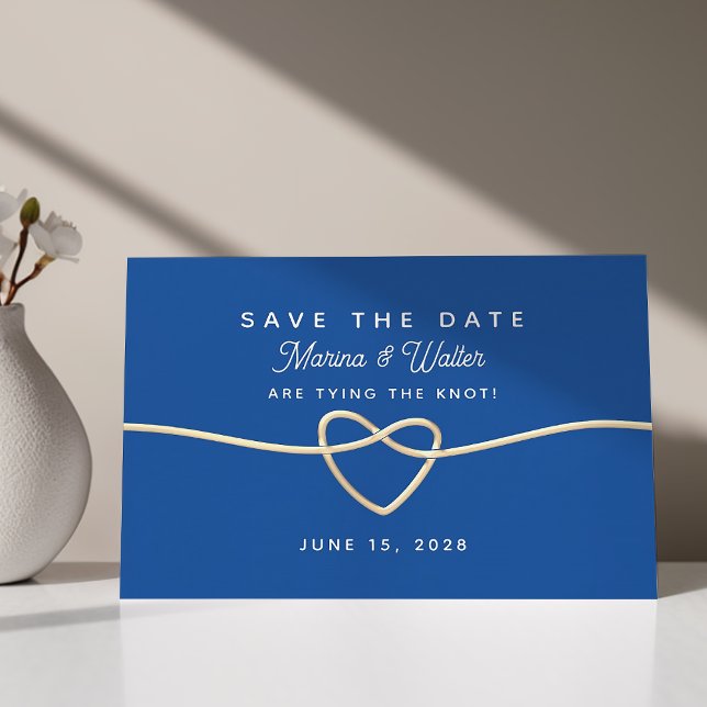 Royal Blue Wedding Save The Date (Creator Uploaded)
