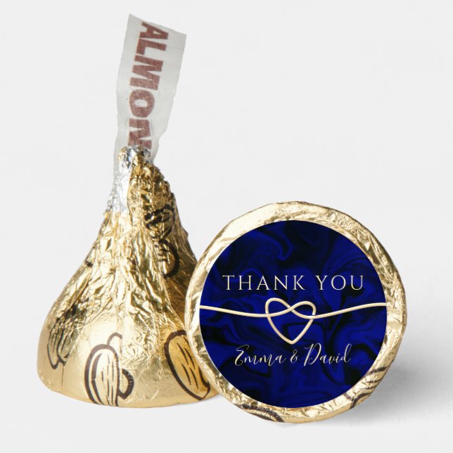 Royal Blue Wedding Thank You Hershey Kisses Hershey®'s Kisses® (Front)