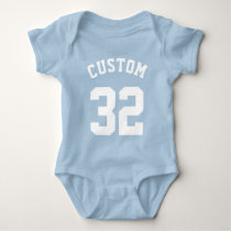 Royal Blue & White Baby | Sports Jersey Design Baby Bodysuit Royal Blue & White Baby | Sports Jersey Design Baby Bodysuit