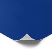 Royal Blue, White Floral Table Seating Poster (Corner)