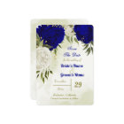 royal blue white flowers green leaves