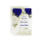 royal blue white flowers green leaves