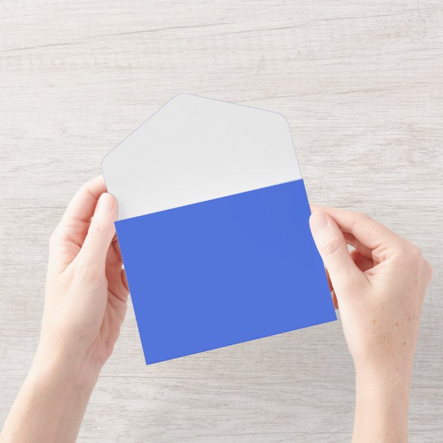 Royal Blue & White Folded Invite – Customizable (Opening)
