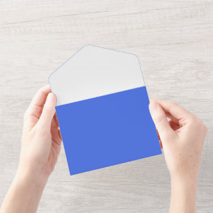 Royal Blue & White Folded Invite – Customizable