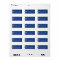 Royal Blue White Hearts Return Address Label