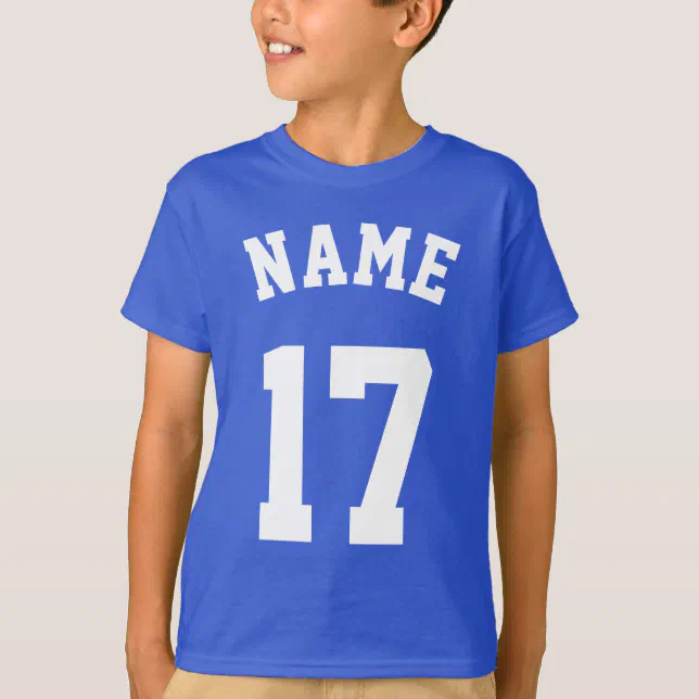 White & Blue Kids, Sports Jersey Design Hoodie