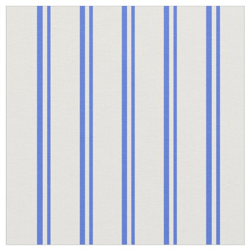 Royal Blue & White Lines/Stripes Pattern Fabric