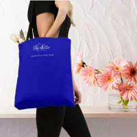 Monogram Tote - Royal Blue