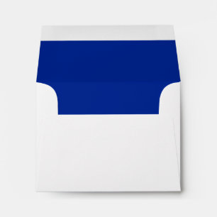 Royal Blue White Note Card Envelope