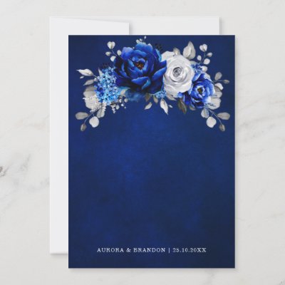 silver and blue wedding background