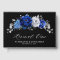 Royal Blue White Silver Metallic Floral wow renew