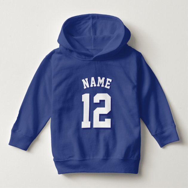 blue sports hoodie