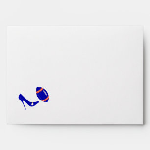 Royal Blue & White Wedding Invitation Envelope