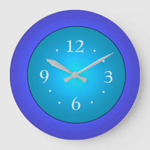 Royal Blue with Green Aqua Centre Wall Clock