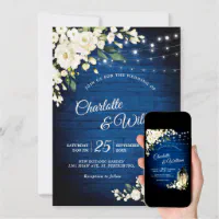 100pcs Custom Royal Gold Scroll Invitation With Gold Box Colours