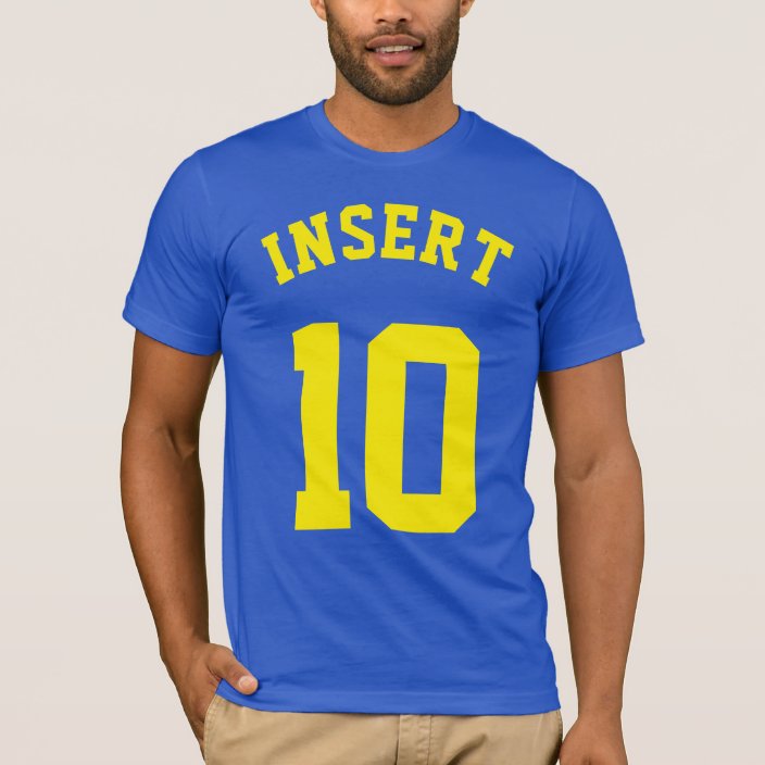 royal blue and yellow jersey