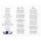 Royal Blue Yellow Gold Floral Wedding Program
