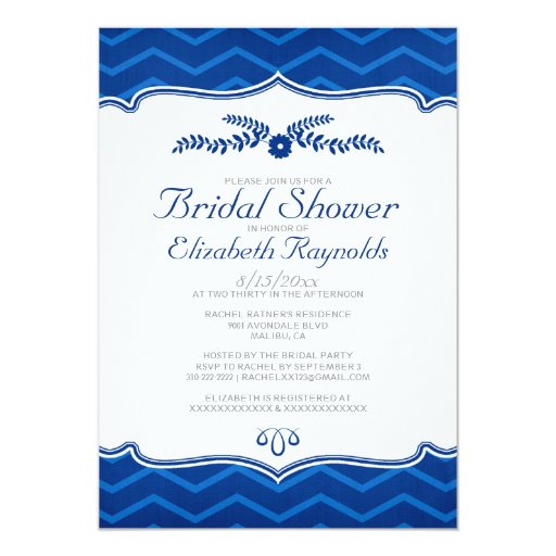 Royal Blue Bridal Shower Invitations 9