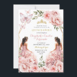 Royal Blush Pink Twins Geometric Quinceañera Invitation<br><div class="desc">Royal Blush Pink Twins Geometric Quinceañera Invitation</div>