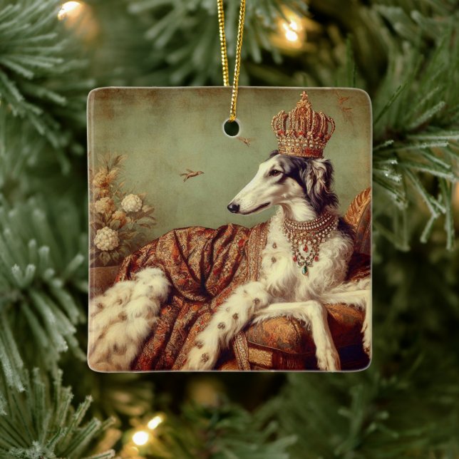 Royal Borzoi Christmas Ornament (Tree)
