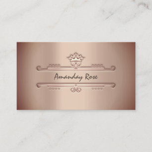 Royal Brand Rose Gold Professional Crown Frame Business Card