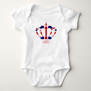 Royal British Crown Personalized Baby Bodysuit