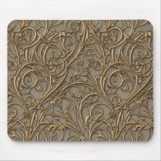 Royal Bronze Floral Ornate Damask