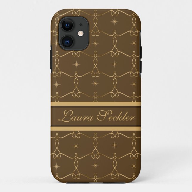 Royal Brown Pattern iphone 5  case (Back)