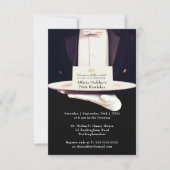 Royal Butler Silver Platter Birthday Party Invitation (Front)