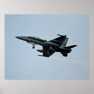 Royal Canadian Air Force CF-18 Hornet Fighter Jet Poster