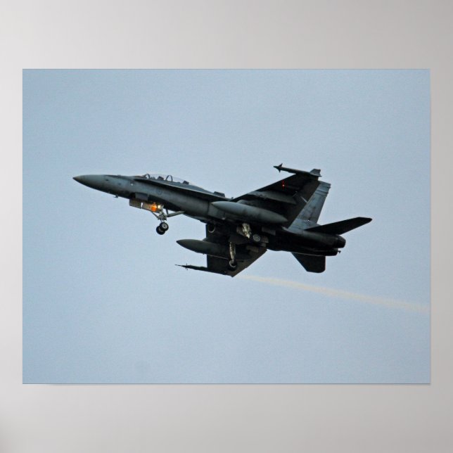Royal Canadian Air Force CF-18 Hornet Fighter Jet Poster (Front)