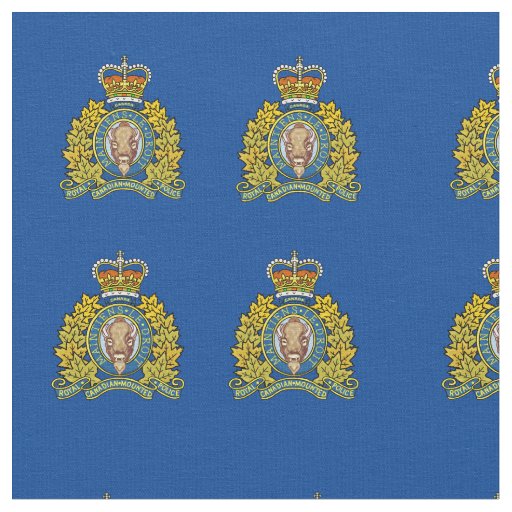 Royal Canadian Mounted Police Logo Fabric